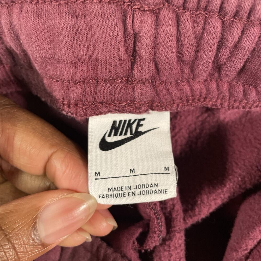 Nike Sweatpants Burgundy Men Medium Joggers Athletic Fleece Lounge Casual - Picture 5 of 7